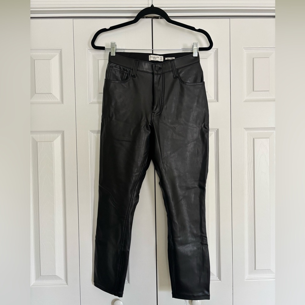 Abercrombie & Fitch Black Leather Pants